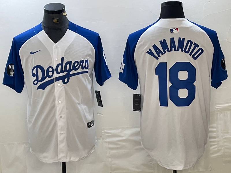 Men's Los Angeles Dodgers Yoshinobu Yamamoto #18 White Authentic Jersey